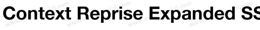 Context Reprise Expanded SSi Bold Expanded Italic字体转换